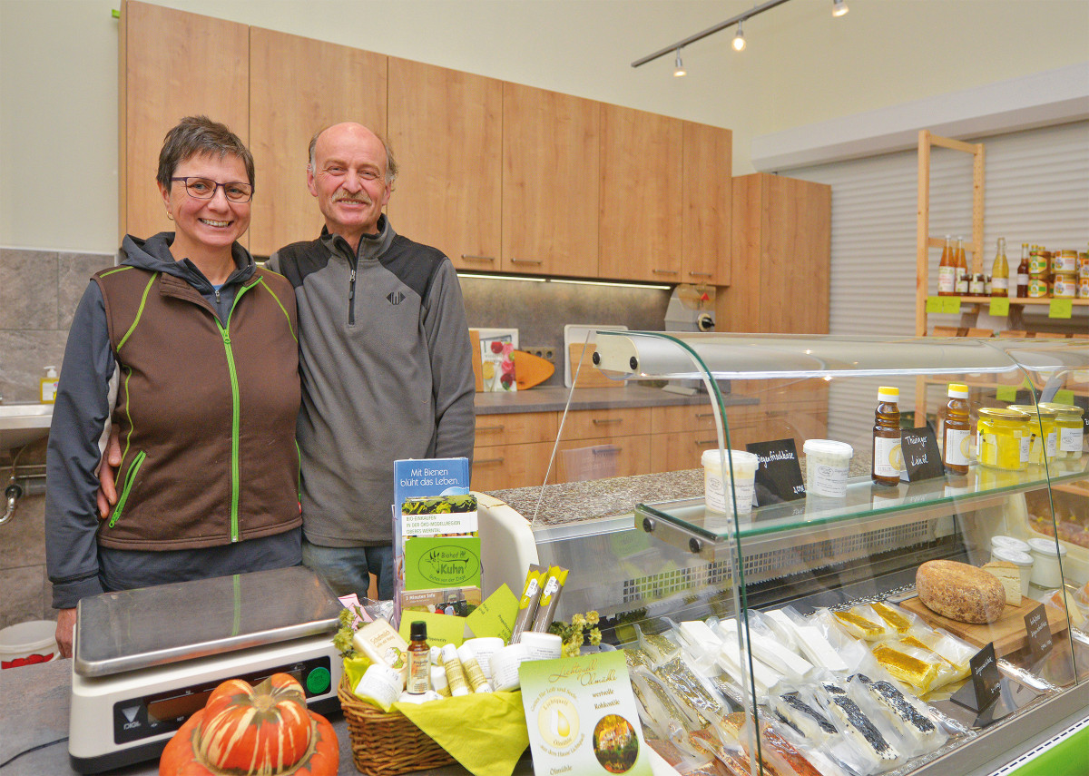 Hofladen und Hofkäserei auf Biohof Kuhn in Oerlenbach