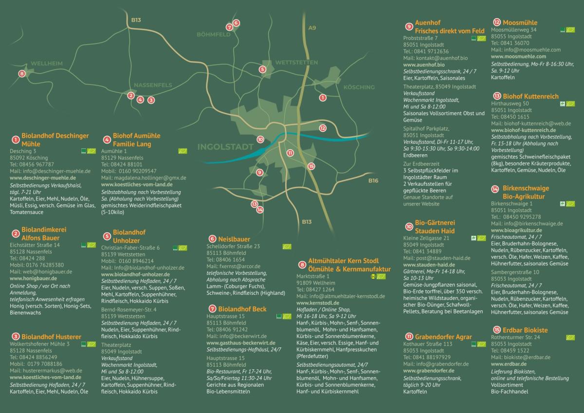 Bio-Einkaufsflyer der ÖMR Stadt.Land.Ingolstadt