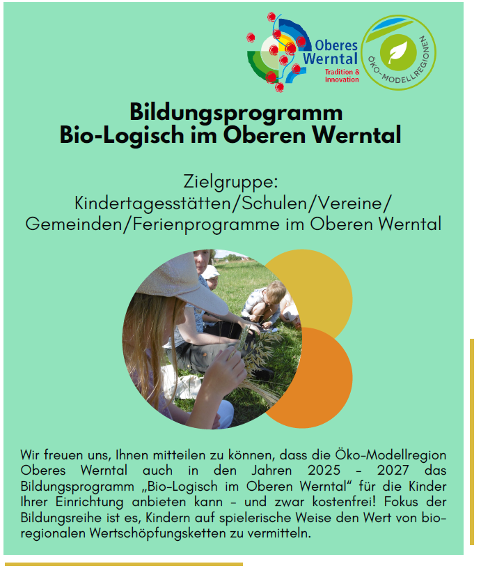 Flyer "Bio-Logisch im Oberen Werntal"