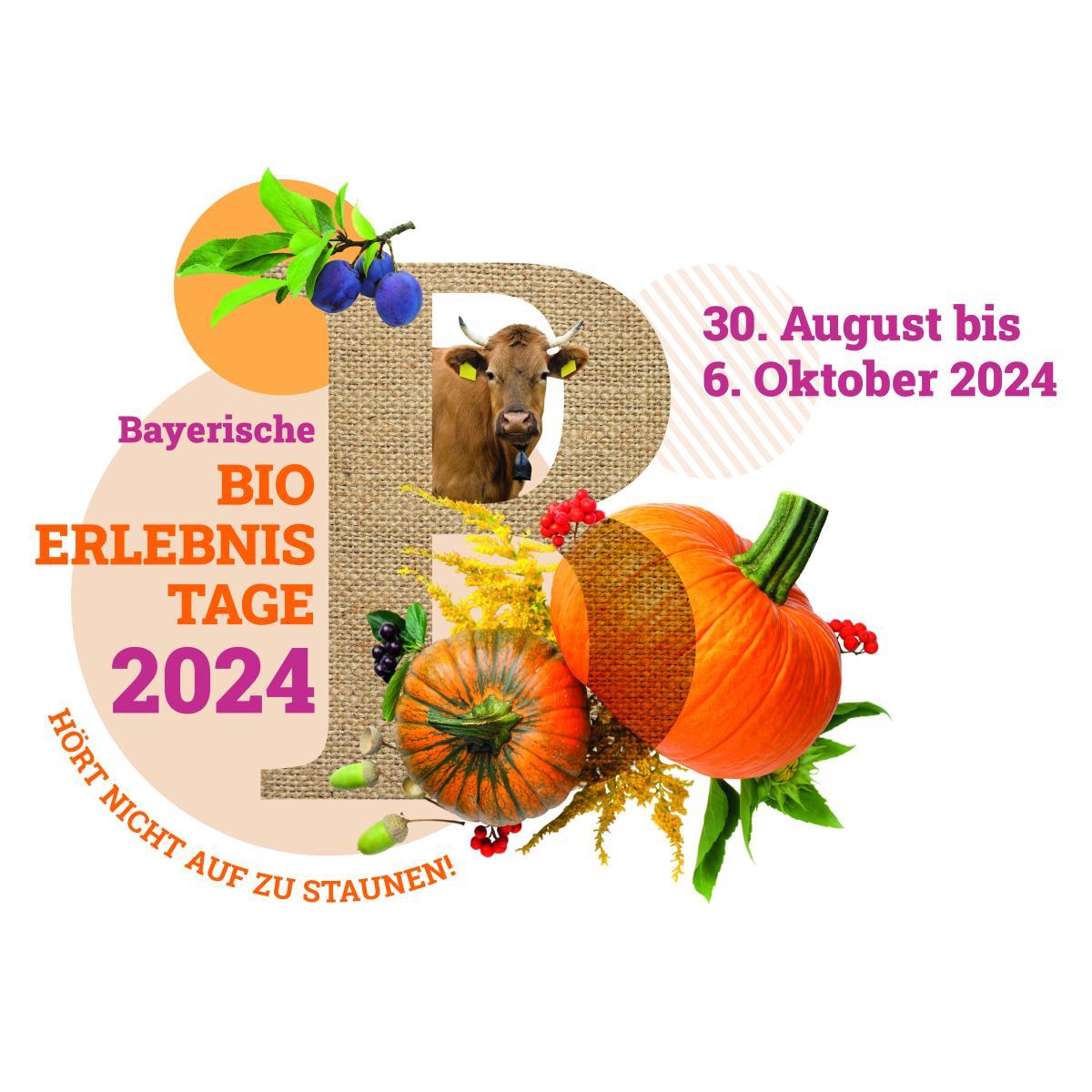 Logo von den Bio-Erlebnistagen vom 30.08-06.10.2024