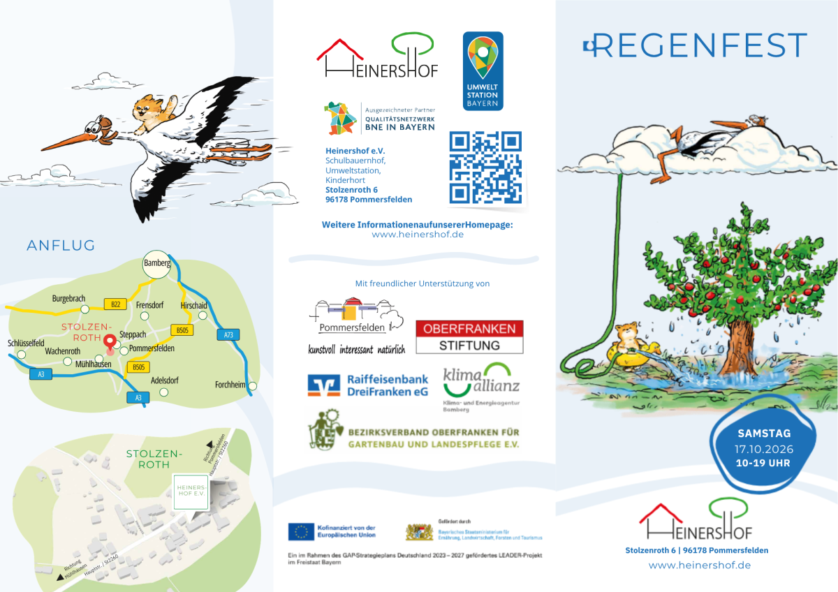 Einladungsflyer zum Regenfest