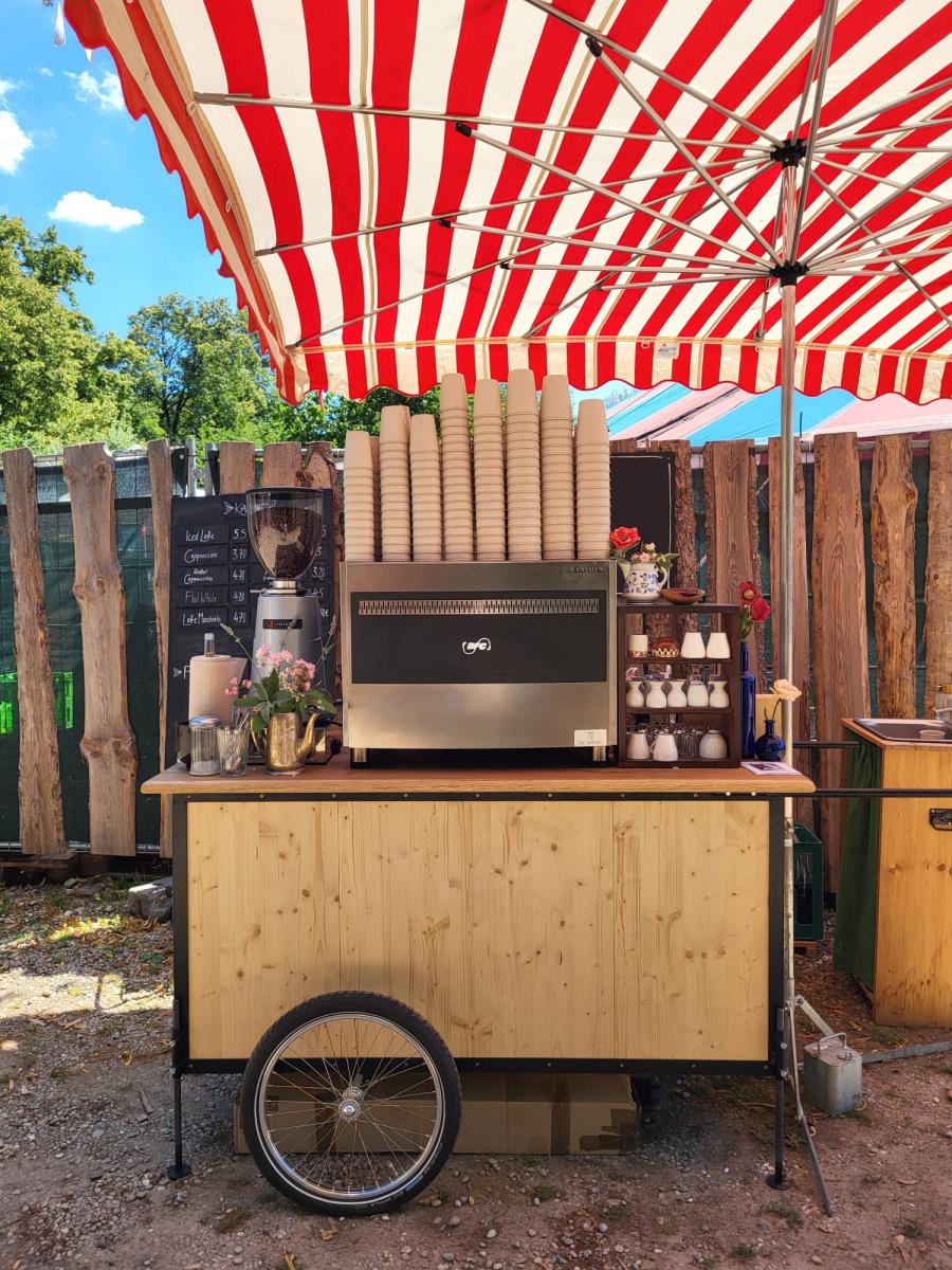 Eine mobile Kaffebar auf Rädern