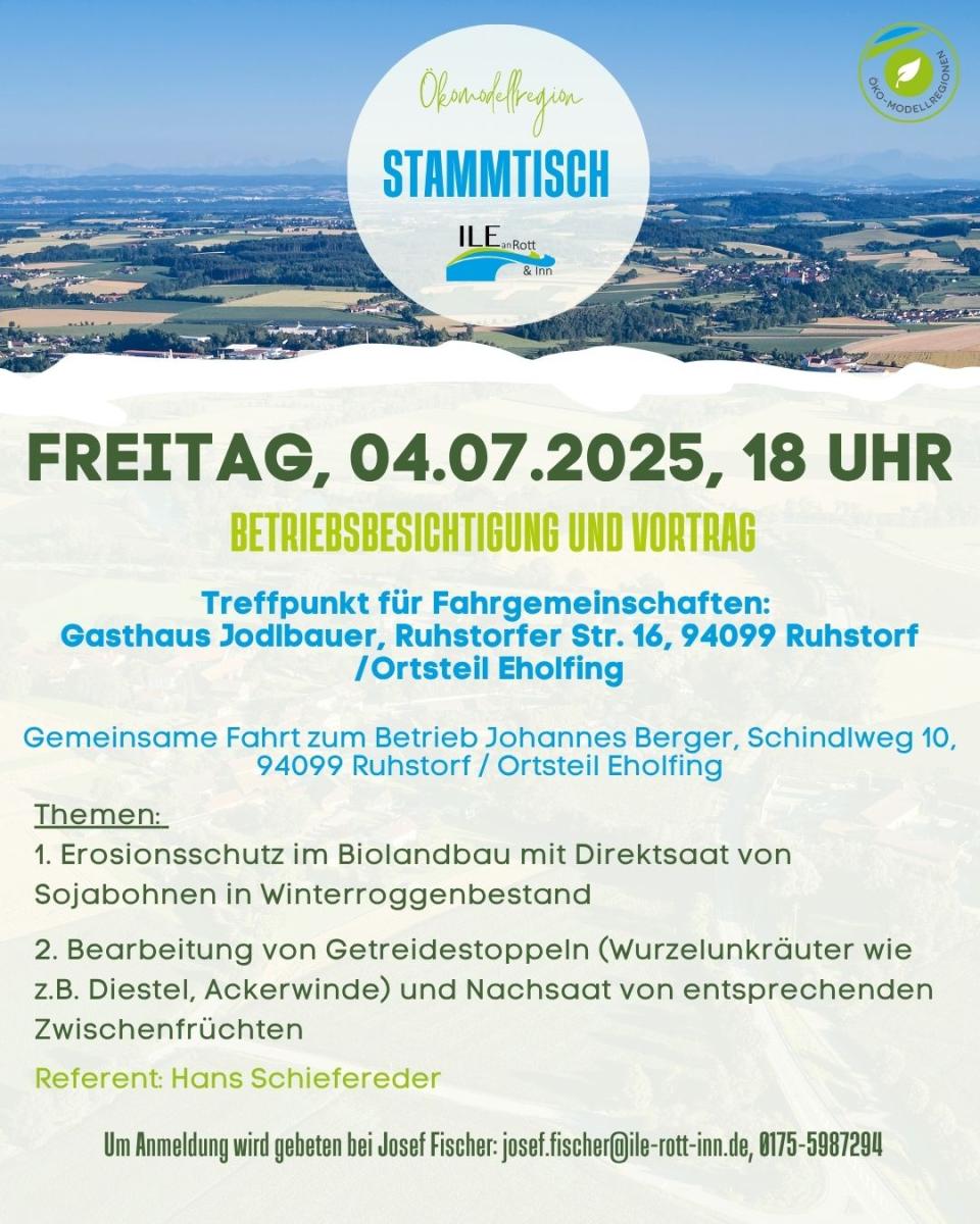 Plakat Ankündigung Stammtisch