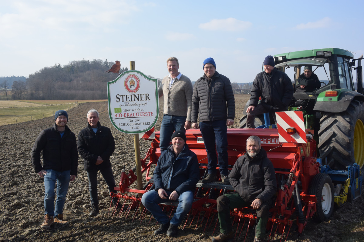 Aussaattag für Bio-Braugerste von Bauern aus der Ökomodellregion  Waginger See - Rupertiwinkel