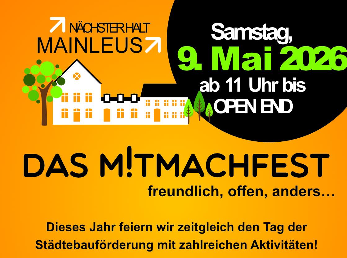 Banner Bahnhofsfest Mainleus