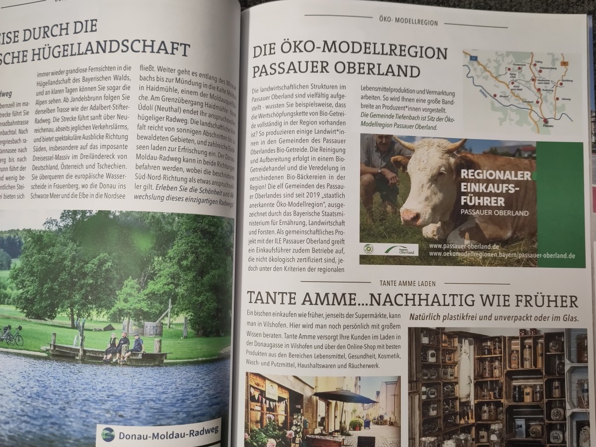 Die Öko-Modellregion Passauer Oberland im Freizeit- und Urlaubsmagazin des Landkreises Passau