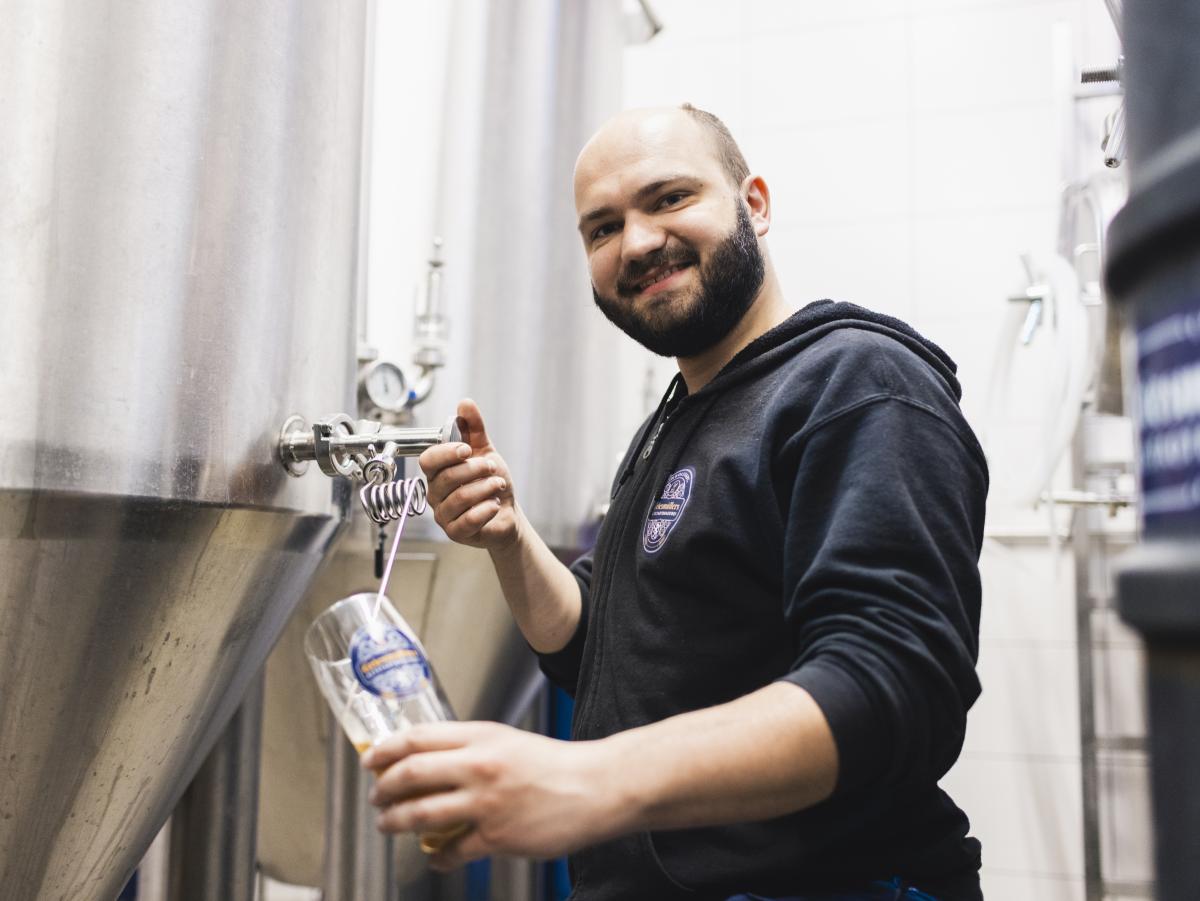 Metzger bei der Arbeit