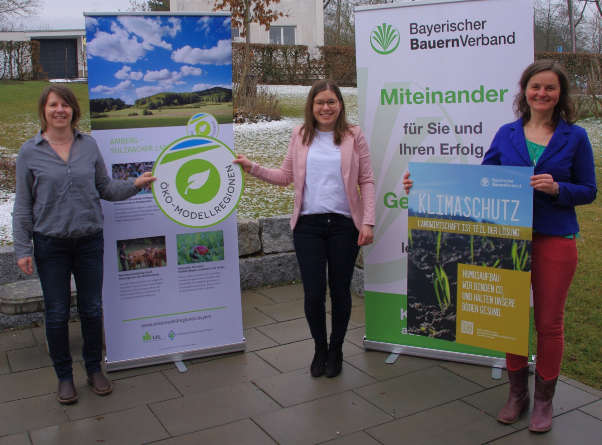 v.l.: Sandra Foistner ÖMR Neumarkt, Annika Reich ÖMR Amberg-Sulzbach/Stadt Amberg, Ariane Volkmann BBV