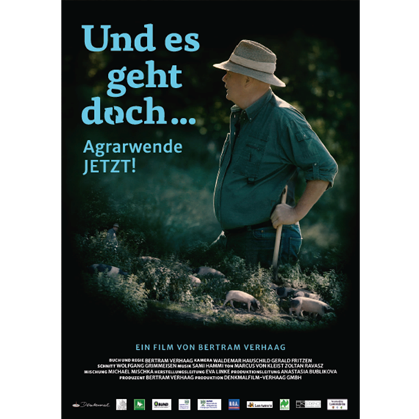 Plakat zum Film Agrarwende jetzt! von Bertram Verhaag
