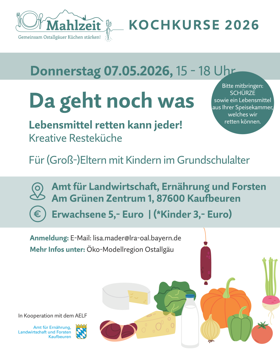 Kochkurs im Rahmen des Projekts Mahlzeit