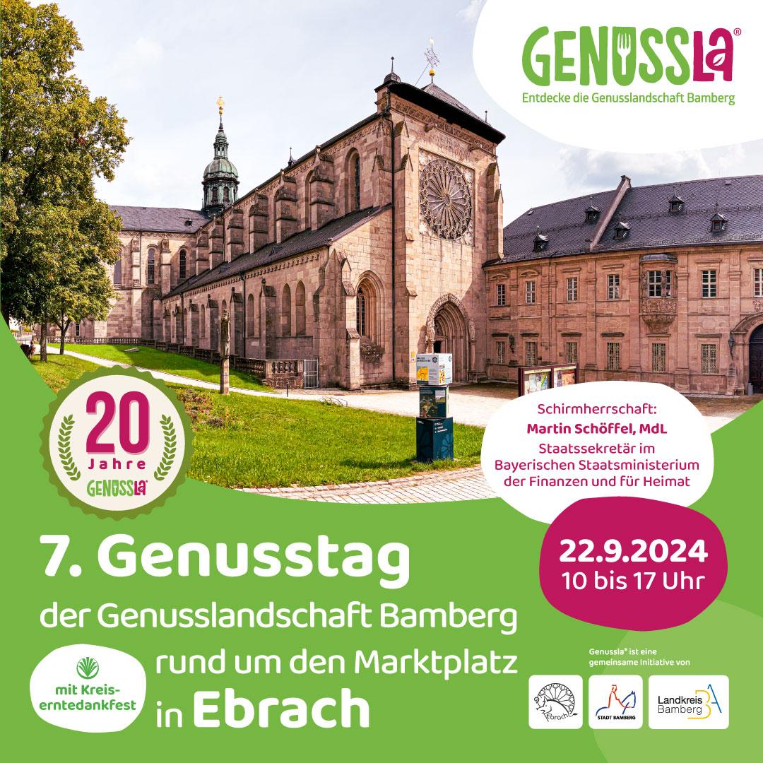 Einladung zum Genusstag des Landkreis Bamberg am 22.09. ab 10 Uhr in Ebrach