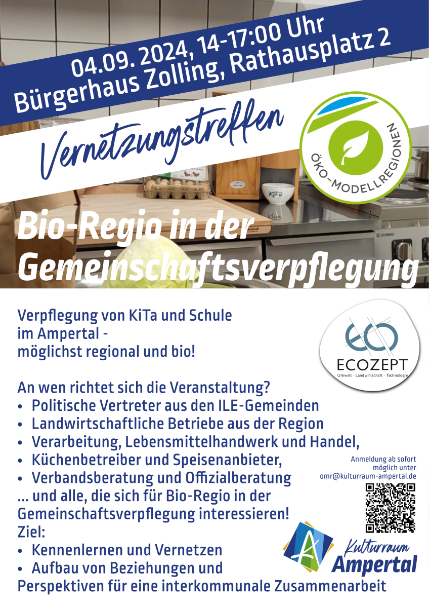 Verpflegung von KiTa und Schule im Ampertal - möglichst regional und bio!