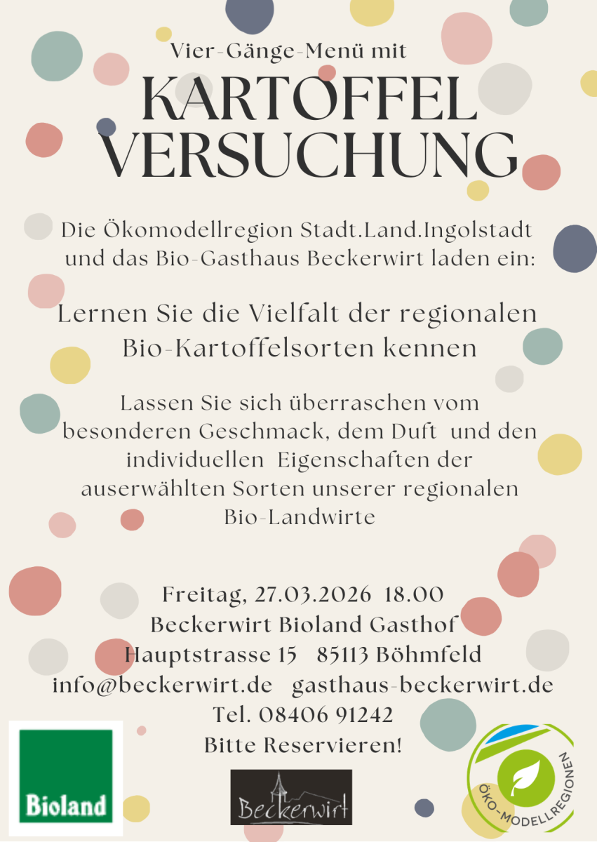 Herzliche Einladung zum Vier-Gänge-Menü in Böhmfeld