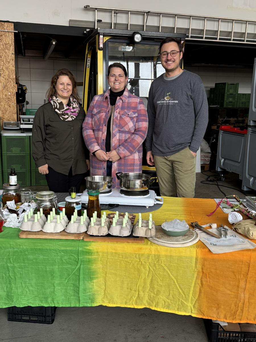 Organisatoren der Veranstaltung "Öl trifft Kraut" v.l.n.r. Janine Biersack, Inga Gräf, Geatano Bergmann