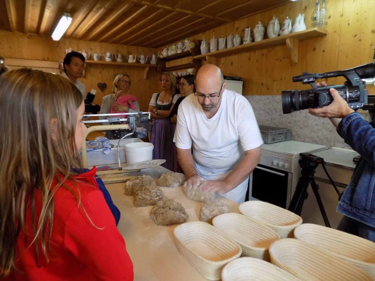 Auftakt Genusswochen, Brot backen mit Bio-Bäcker Michael Wahlich