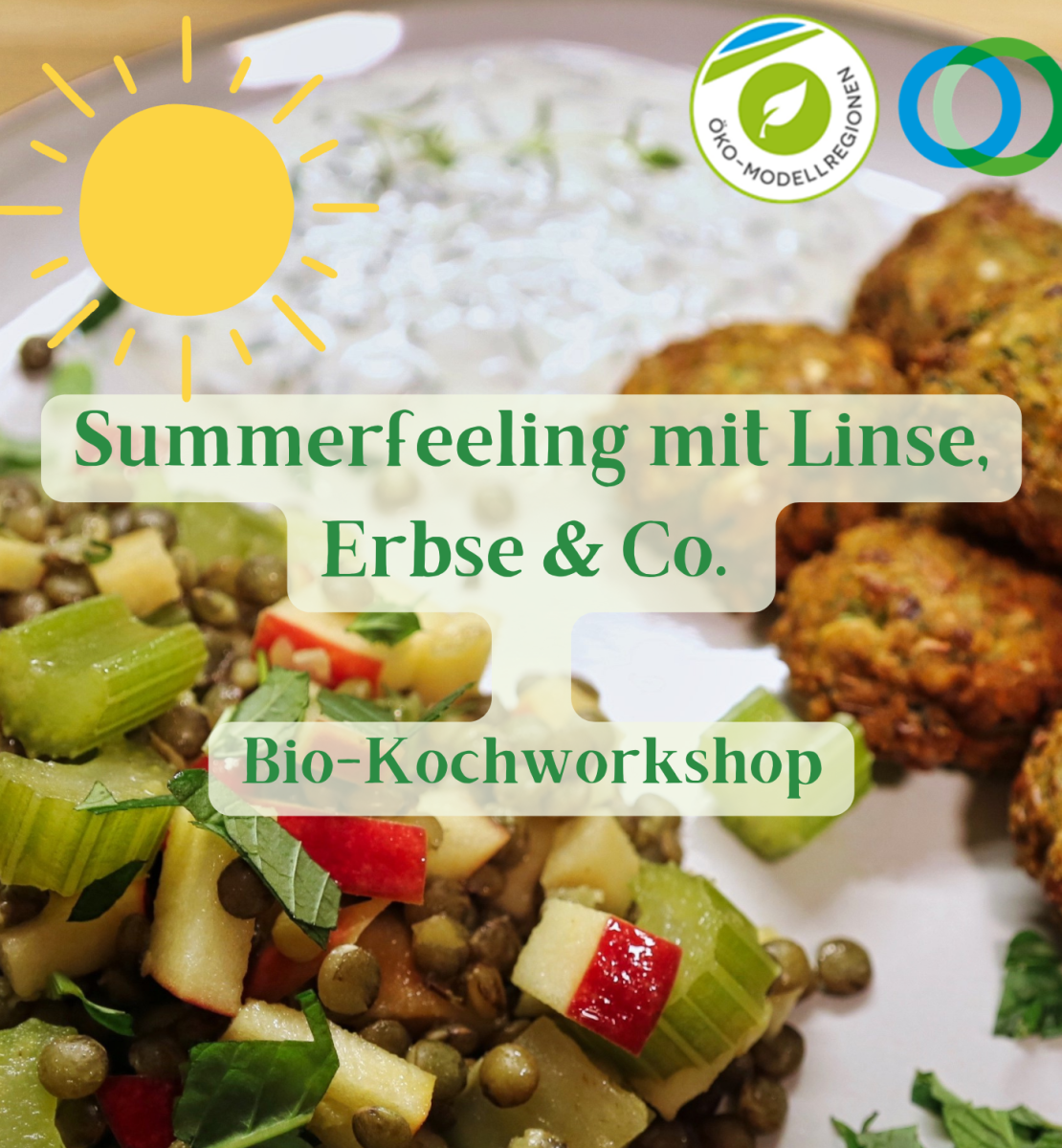 Plakat zum Kochworkshop mit Hülsenfrüchten