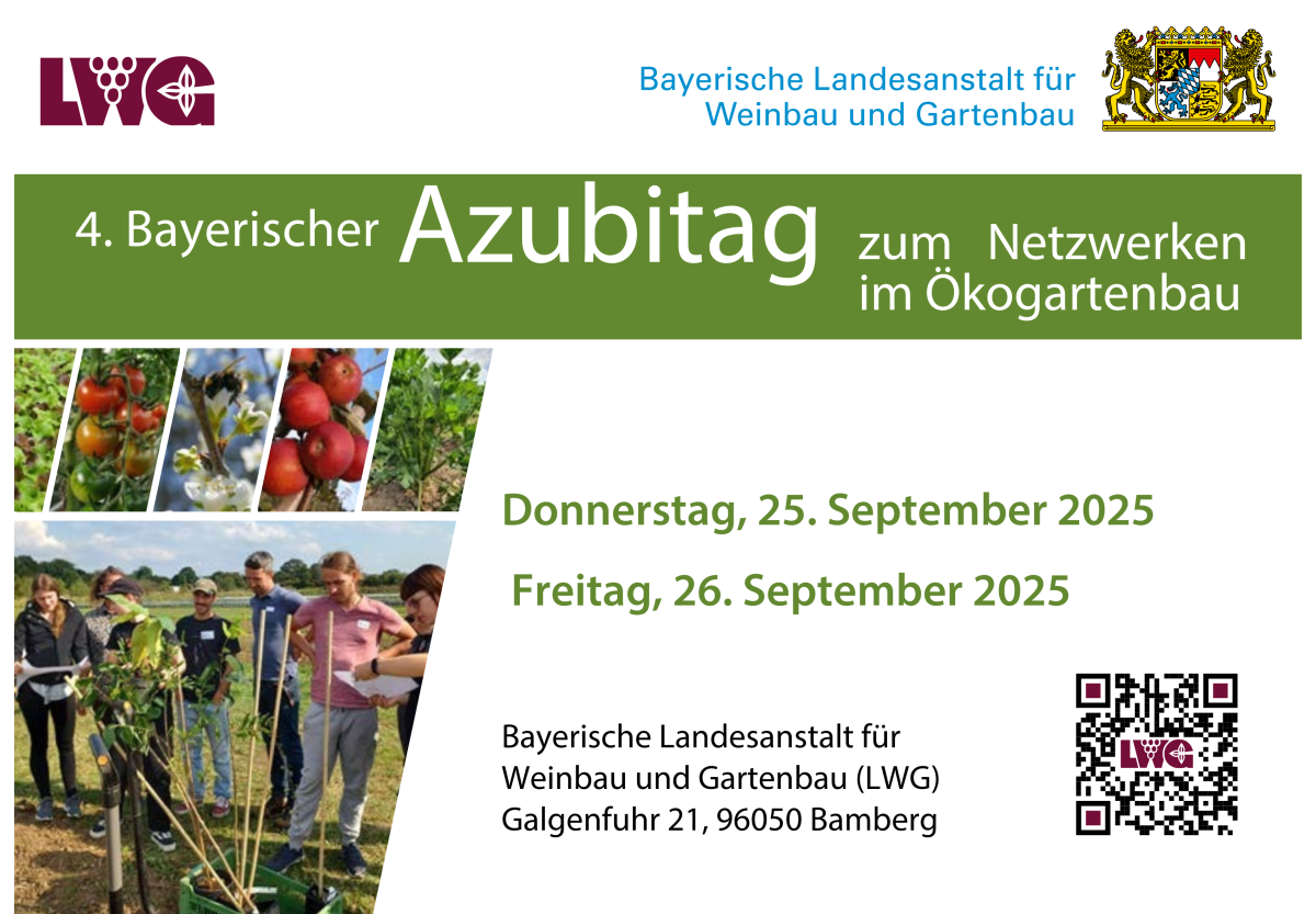 Flyer Azubitag zum Netzwerken im Ökogartenbau 2025