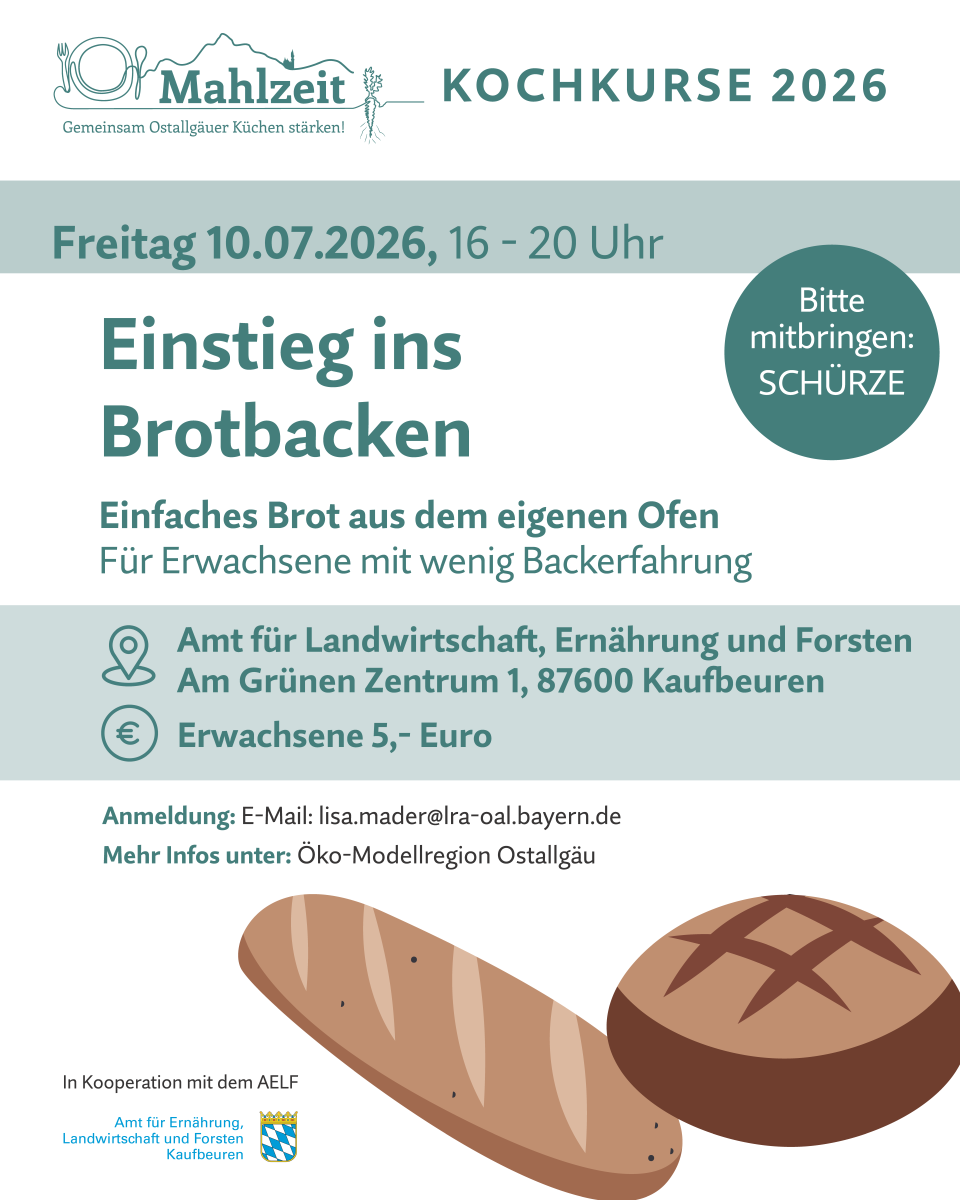 Backkurs im Rahmen des Projekts Mahlzeit