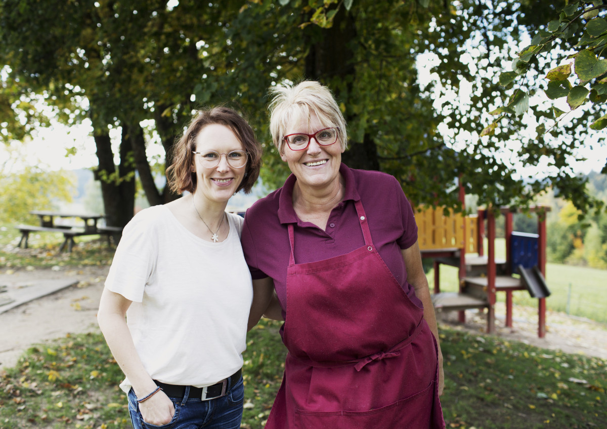 Anja Thalhauser und Martina Bierler - die Köpfe der nachhaltigen Mittagsverpflegung
