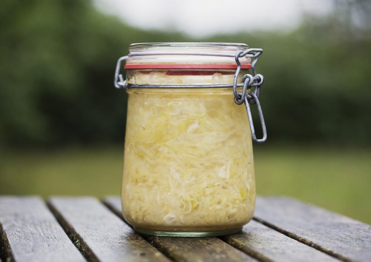 Kraut im Glas