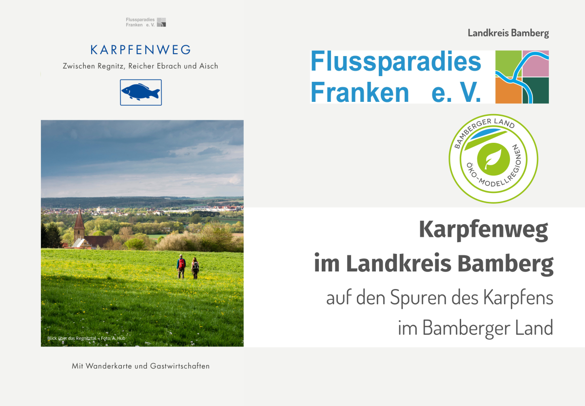 Deckblatt des Flyers mit Draufsicht Landschaftsbild