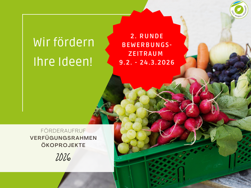 Aufruf Verlängerung des Verfügungsrahmen für Öko-Projekte 2026