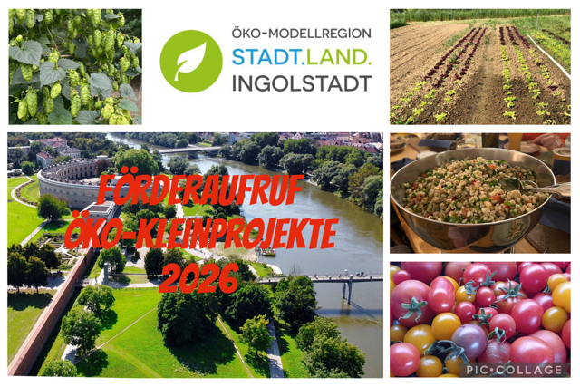 Verschiedene Landwirtschaftliche Motive werben für die Kleinprojekte 2026