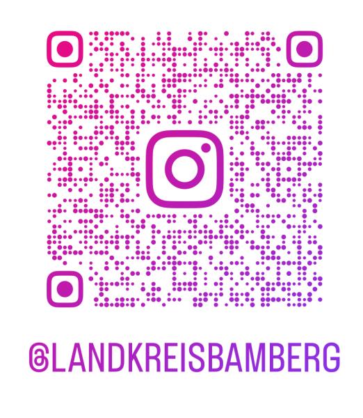 QR-Code: Instagram-Kanal des Landkreises Bamberg