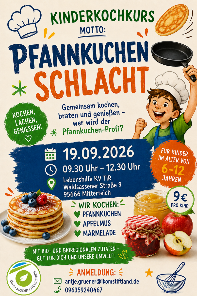 Ein Zettel mit wichitgen Informationen zu der Veranstaltung