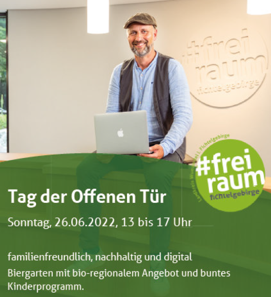 Einladungsflyer zum "Tag der offenen Tür" im LRA Wunsiedel i.Fichtelgebirge