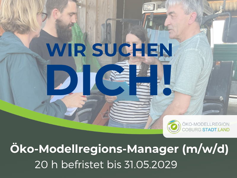 Wir suchen dich! Öko-Modellregions-Management (m/w/d)
