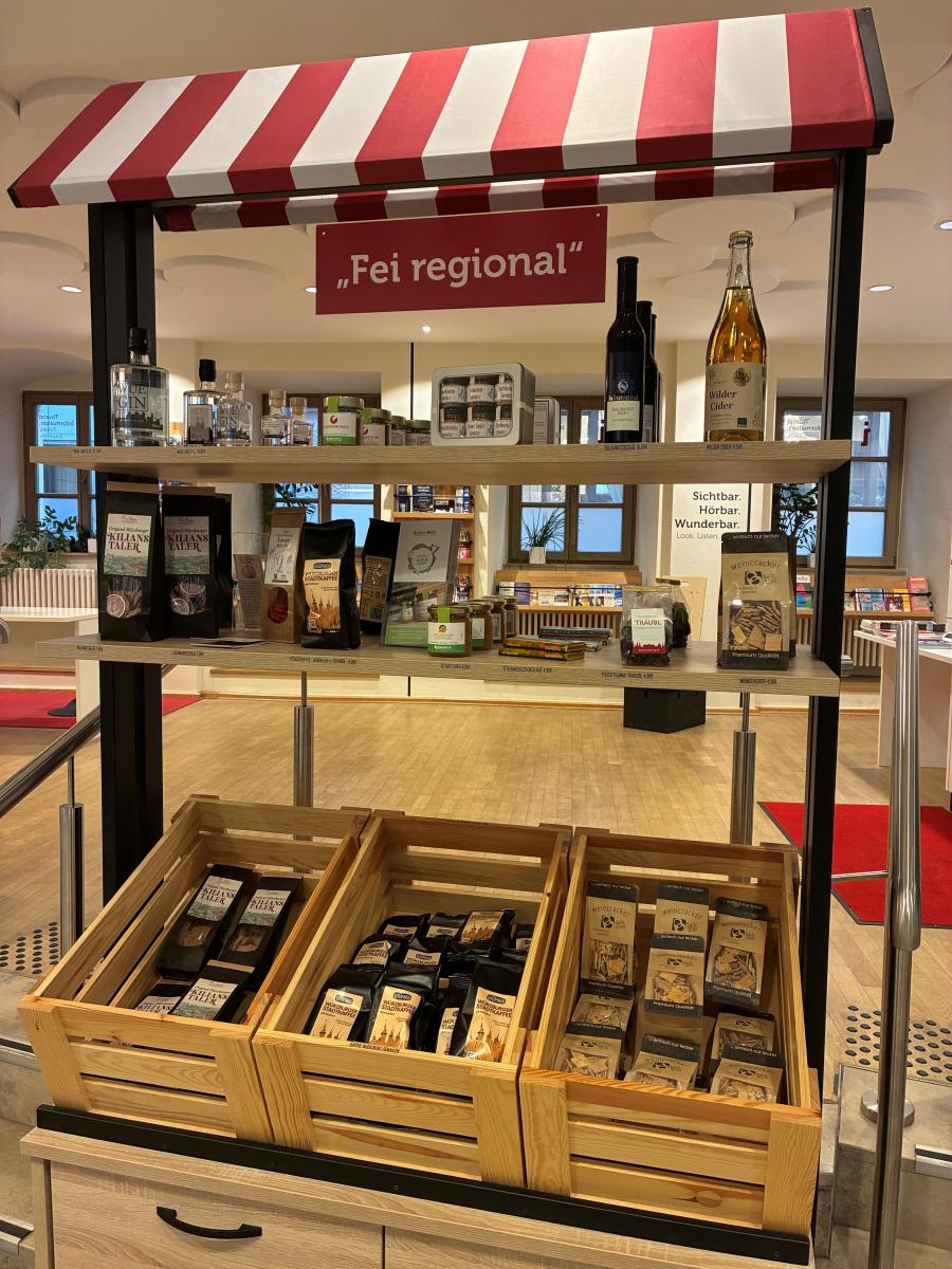 Marktstand in der Touris Infromation