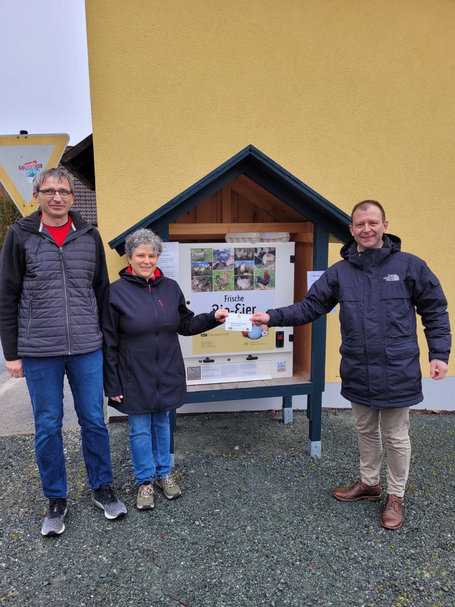 Der neue Eierautomat der Familie Dippold