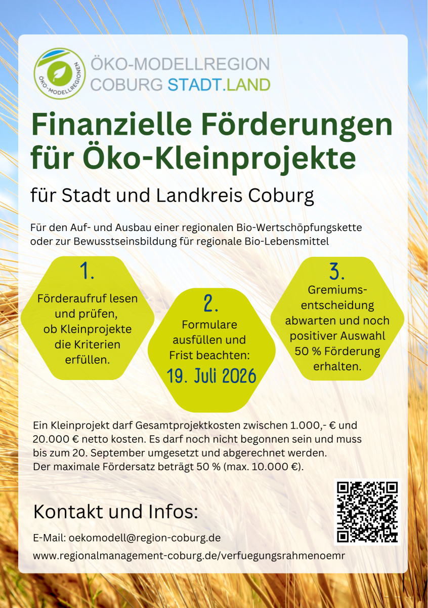 Förderung Kleinprojekte ÖMR Coburg