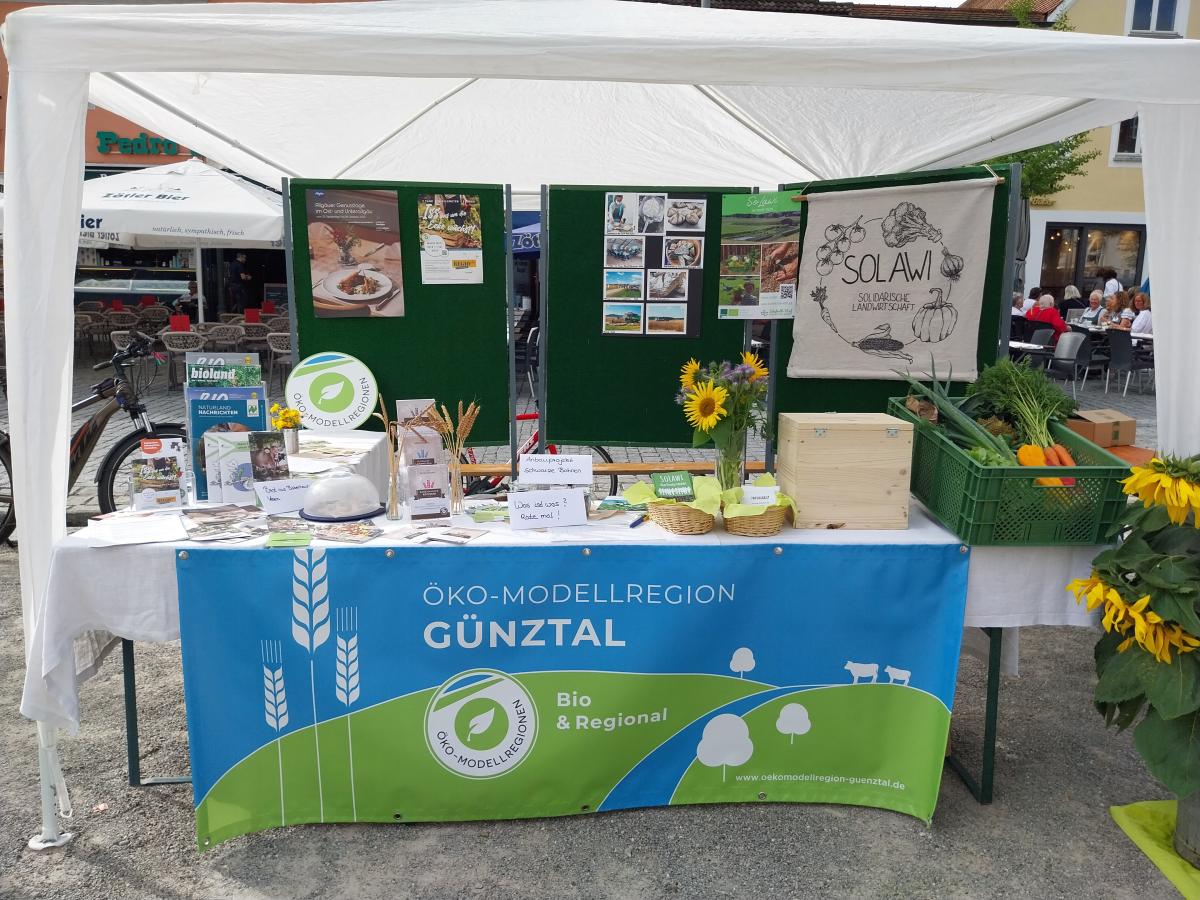 Stand der ÖMR Günztal auf dem Regionalmarkt