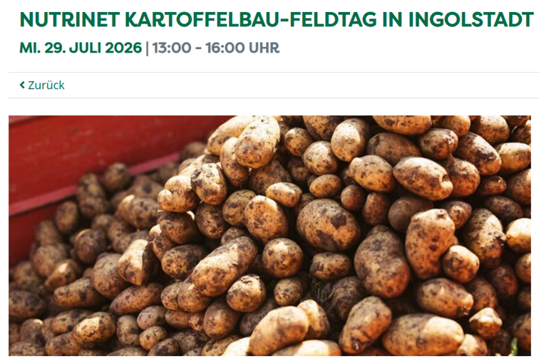 Einladung zum Nutrinet-Kartoffelfeldtag