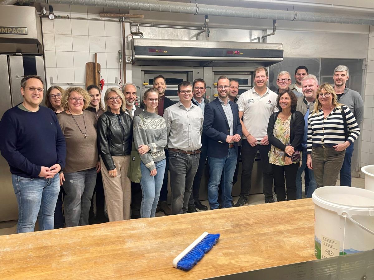 Gruppenfoto in der Backstube