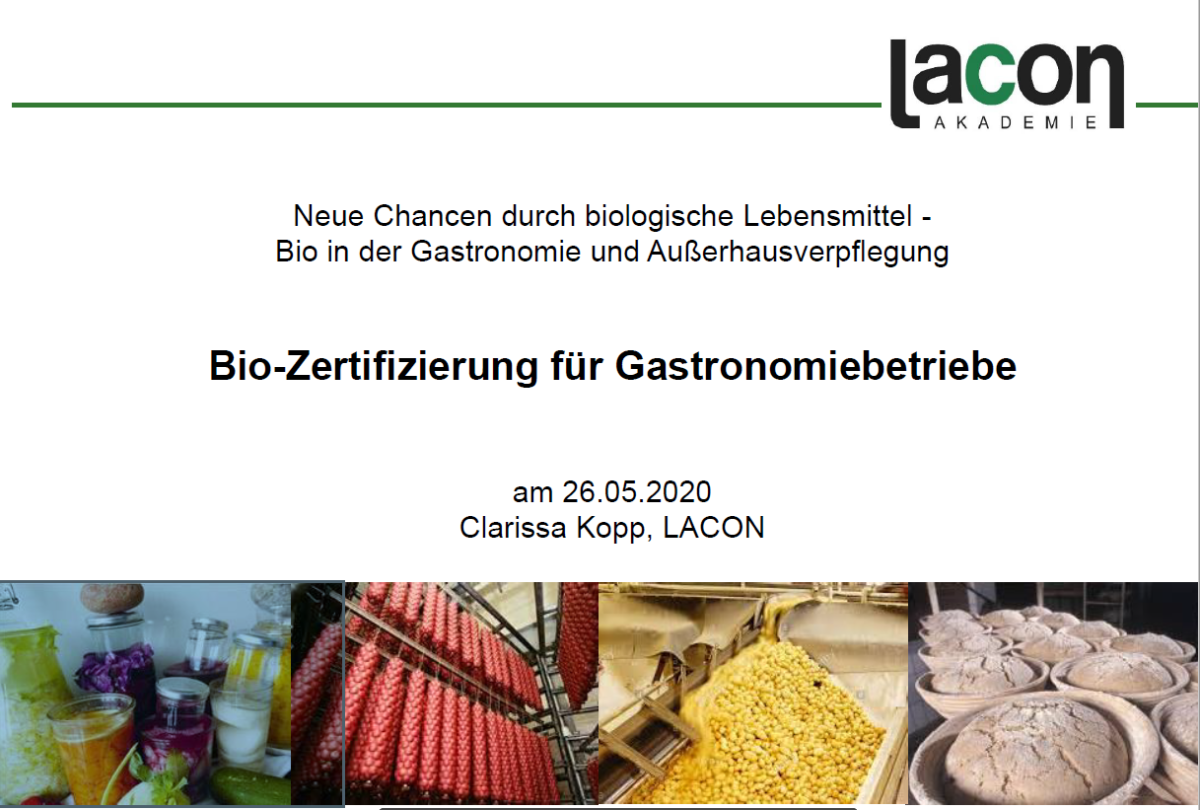 Biozertifierung Gastronomie