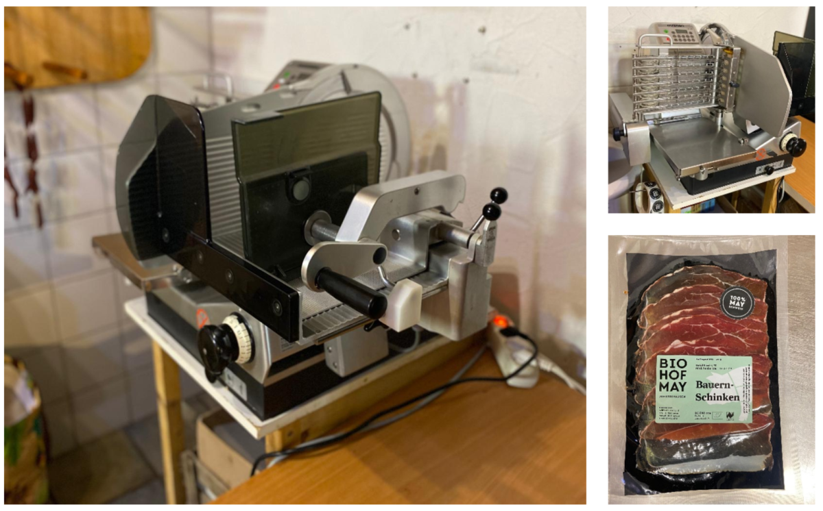 Collage Wurstverpackung