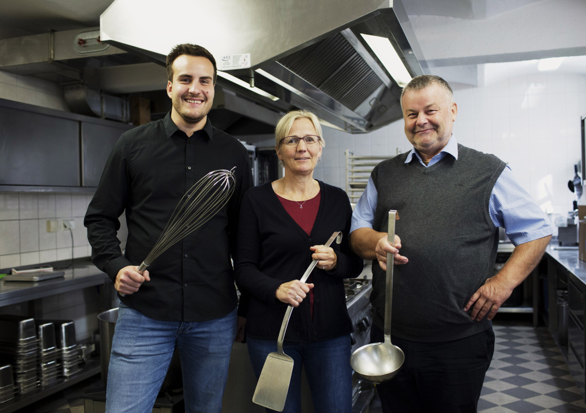 Jakob, Kirsi und Achim Bender