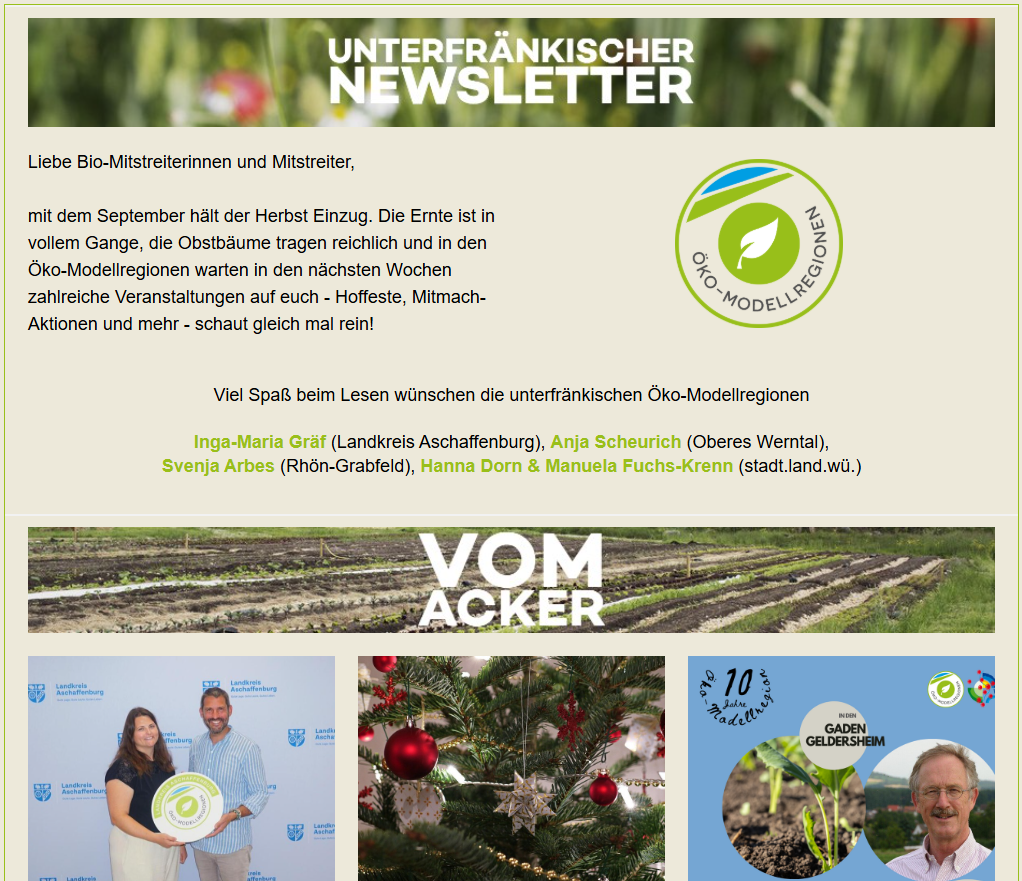 Screenshot Newsletter September 2025