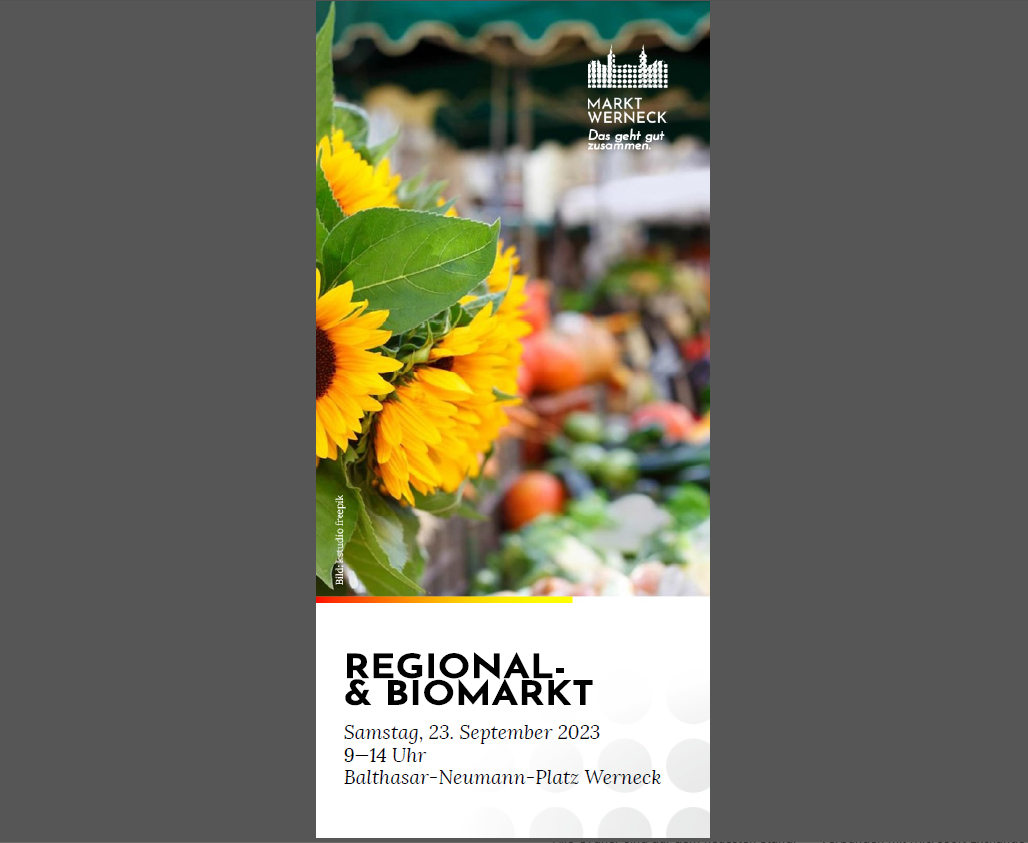 Flyer Regional- und Biomarkt