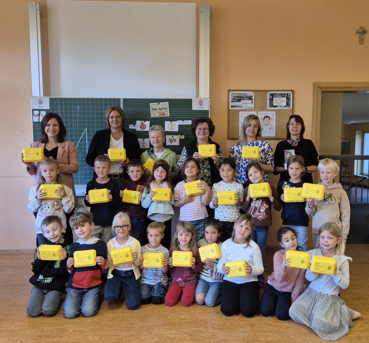 erfolgreiche Bio-Brotboxkation in der Grunschule Euerbach