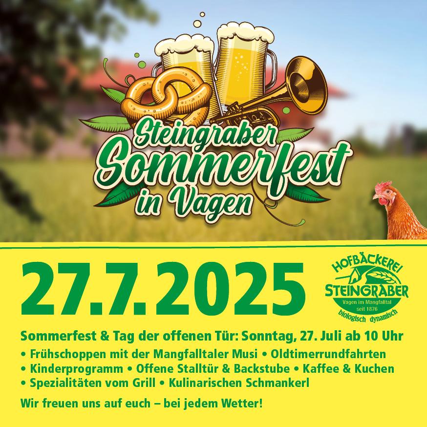 Werbeplakat für Sommerfest
