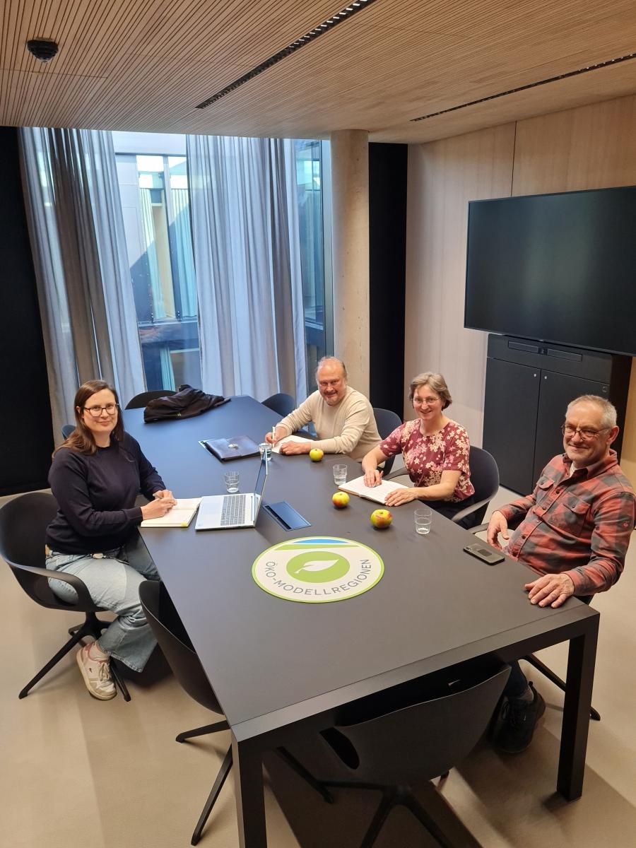 v.l. Veronika Stanglmayr, Jürgen Pompe, Renate Hanglberger und Josef Höflsauer