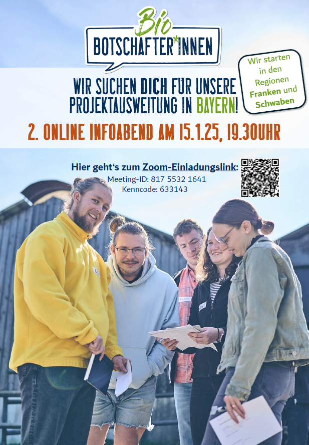 Plakat 2. Infoabend BioBotschafter*innen