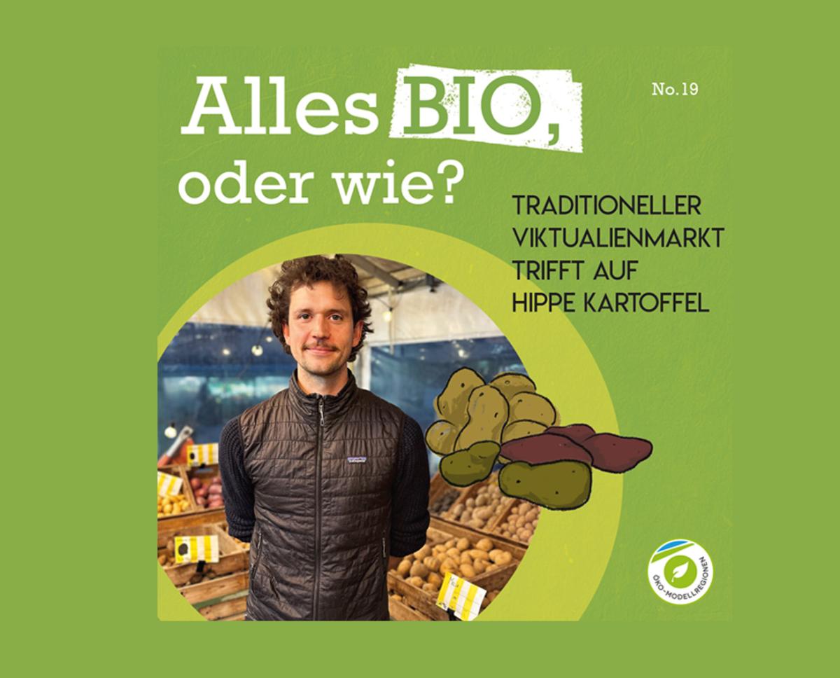Mann vor Kartoffeln