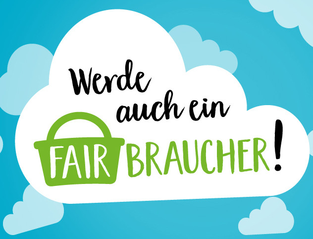 Wolke mit Logo und Fairbraucher