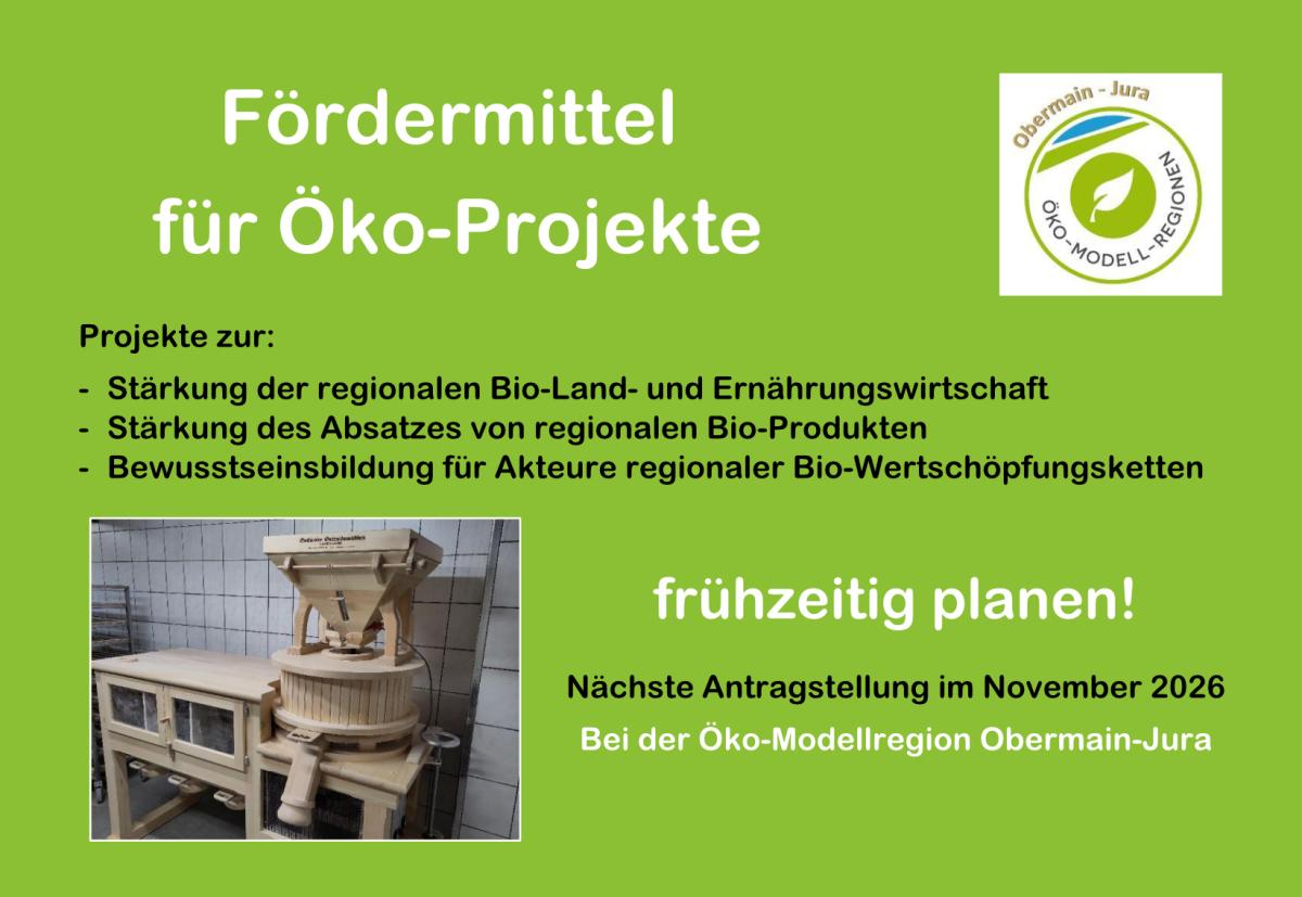 Aufruf für Förderanfragen mit Hinweis auf nächstan Termin