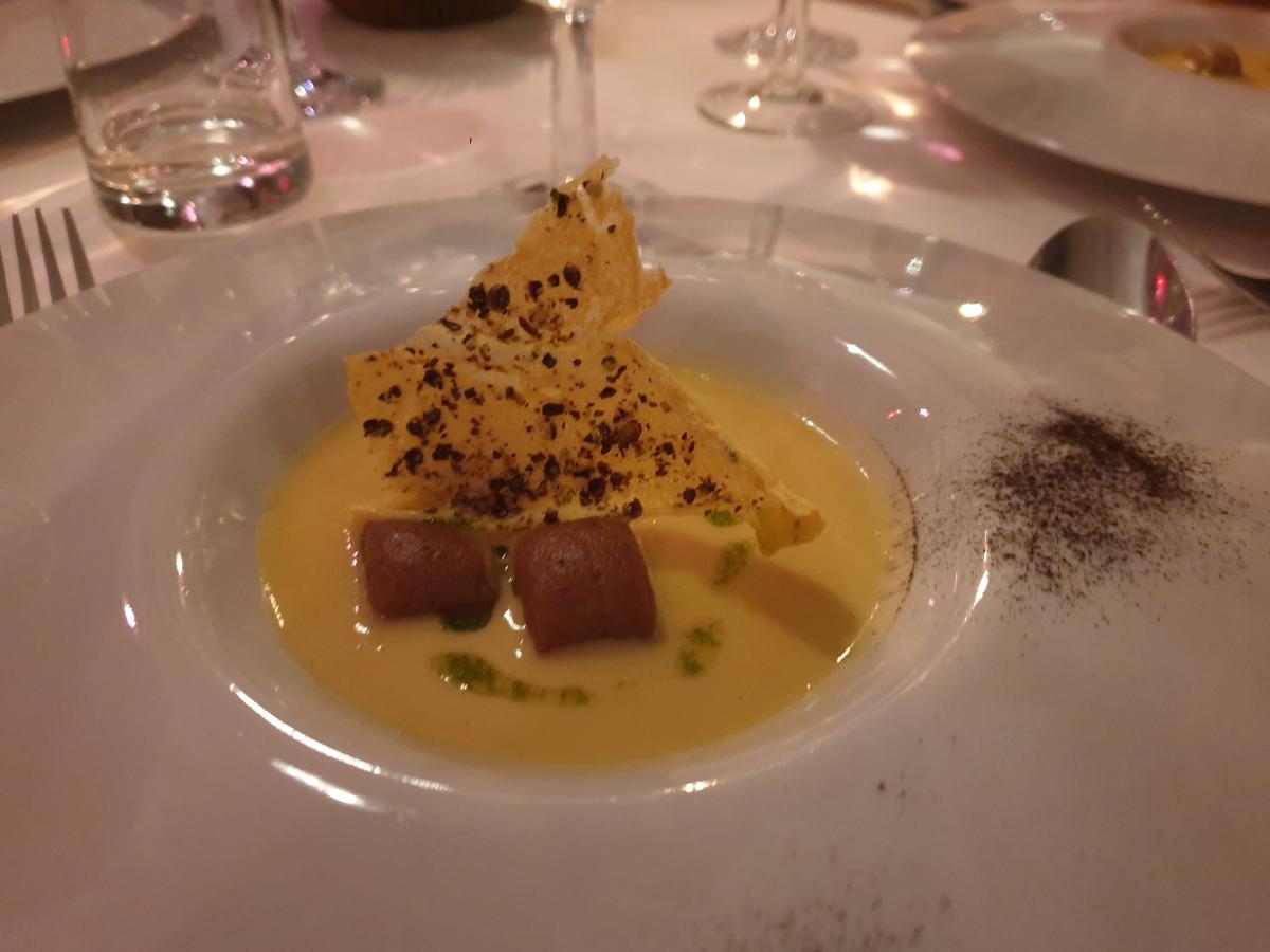 Suppe aus Biokartoffeln und Maronen